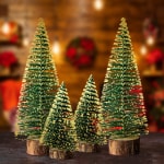 Specialyou.in 4pcs Artificial Small & Large Tabletop Christmas Tree for Home Office Decoration Artificial Tabletop Decorations, Small Christmas Tree Tabletop Decoration