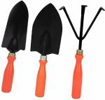 Green India Garden Tools Garden Tool Kit (Cultivator, Trowel, Shovel) 3 Pcs Garden Tool Kit (3 Tools)