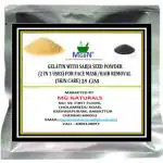 MGBN Gelatin With Sabja Seed Powder 2 In 1 Uses For Face Mask, Hair Removal Skin Care 25 gm