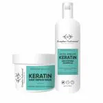 keraglam Professional Keratin Smoothing Shampoo and Hair Mask (Combo)