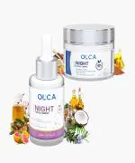 OLCA Anti Aging Face Serum & Cream pack of 2 (60 ml)