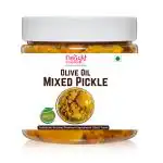 Delight Foods Olive Oil Mixed Pickle 350g| Vegetable Achaar