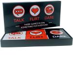 Tickles 3 in 1 Fun and Romantic Game Night Box Set with Conversation Starters, Flirty Games and Cool Dares - Choose from Talk, Flirt Or Dare Cards for Couples Date for Adults