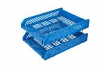 OMEGA Office Tray - Elegant Set of 2 Blue