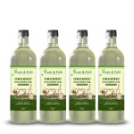 Vivek & Pure an Organic Range of Products Organic 1L x 4 Coconut Oil