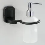 Plantex Cute Stainless Steel 304 Grade Liquid Soap Dispenser/Shampoo Dispenser/Hand Wash Dispenser/Bathroom Accessories (Black) - Pack of 1