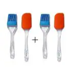FIRST FRONT Silicon Basting Mini Spatula Set and, MultiColour (Pack of 2)