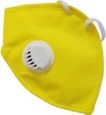 Rockjon Yellow Non Woven Fabric Breathable Mask With Air Supply Hose 2 Layer - Free Size