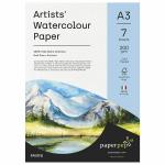 Paper Pep White A3 Cold Pressed Watercolour Paper 200 gsm (Pack of 7)