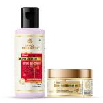 Khadi Organique Rose & Honey Face Moisturizer And Gold Face Massage Gel - 260 gm