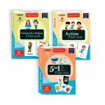 Clapjoy Double Sided Flash Cards for Kids Educational Learning Material| Early Learning Cards|Return Gift for Kids Age 2-6 Years Old Boys & Girls (Z3-Community Helper, Action & 5in1