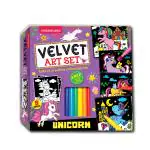Unicorn - Velvet Art Set With 10 Free Sketch Pens by Dreamland Publications (ISBN- 9788119091171)