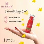 HERSAY Stimulating Oil Sensual Personal Massage Oil for Couple for Uplifting Mood, Pleasure Calming, Intimacy No Stain & Non-Sticky Stimulation | Blend with Natural Extract Oils