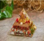 URVA CRISTAL AGATE Chakra Gemstone Crystal Orgone Pyramid Positive Energy Generator for Aura Cleansing Chakras Balancing & Reiki Healing Meditation-44