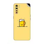 GADGETSWRAP Printed Vinyl Skin Sticker for Oppo F15 - Minimal Emoji Cup Of Tea