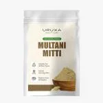 Uruxa Beauty Care Multani Mitti Natural Skincare Powder for Instant Glow & Acne-Free Skin | Pack of 1