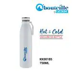 UCOOK O'bouteille PHP White Straight Stainless Steel Double Wall Vacuum Bottle 750 ml