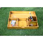 Fanusta Wooden Organizing Tray, Vanity Tray, Kitchen, Storage Shelf Organizer