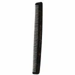 Scarlet Line Professional Handmade Small Regular Hair Comb All Fine Tooth Dressing, Hand Crafted Comb for Daily Grooming n Styling, 16 Cm_Shell Black