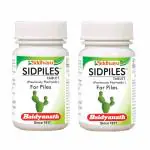 Baidyanath Sidpiles Tablet, 25 Tablets (Pack of 2) Natural Hemorrhoid, Piles Relief Tablets