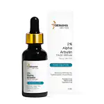 Denama 2% Alpha Arbutin Face Serum with Butylresorcinol & Ferulic Acid | Enriched with Aloe Vera, Green Tea Extracts | Target Dark Spots, Blemishes, Pigmentation and Enhance Radiance - 15 ML(Pack of 2)