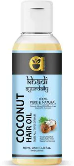 Ayurdaily Khadi Coconut Cold Pressed Hair Oil, 100 Ml