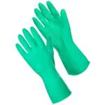 3P DELIVERING MEDICAL SOLUTION WORLDWIDE Reusable Household Green Cleaning Dish Gloves, Professional Natural Rubber Latex Gloves, Kitchen Dishwashing, Working, Painting, Gardening, Pet Care Long Sleeves, Medium Size, 1 Pairs, Green