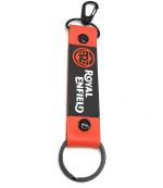 Blue Aura Jdp Black, Orange Rubber Royal Enfield Rubber Keychain With Hook