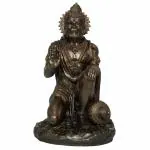 Craftghar Handicraft Bronze Lord Hanuman Idol for Home & Office Temple I Bajrang Bali Statue I Pawan Putra I Gifting I Living Room ( 7.5 Inches )