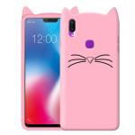 Richburg Pink Rubber Billi Cartoon Ear Design Shockproof Back Case For Vivo Y85