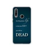 Casotec Fact of Death DesignPrinted Silicon Soft TPU Back Case Cover for Lenovo K10 Plus