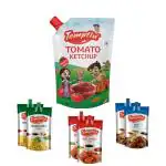 Ram Bandhu-Tomato Ketchup 450 gm | Soy, Red Chilli, Green Chilli Sauce Pouch 2 pcs Each | Combo Pack