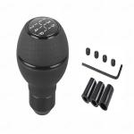 Huuso Car 5 Speed Manual Transmission Gear Shift Knob Momo Slicone-Black With 4 Adapters And Allen Screws Compatible With Audi Rs E-Tron Gt