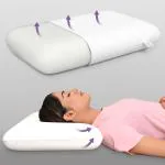 MY ARMOR Memory Foam Pillow for Sleeping, Orthopedic Bed Pillow for Neck & Shoulder Pain Relief, King Size - 24x15x5 Inches, Without Cover, White, Pack of 1 Notified