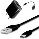 Webilla Wall Charger Accessory Combo For Xiaomi Redmi 5A (Black)