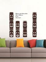 Customscart Large Self Adhesive Muumy Face Wall Sticker60 cm