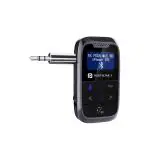 Portronics Auto 18 Car Bluetooth Transmitter/Receiver with Display, Handsfree Calling, Aux in/Out, HD Sound Quality, for Car, TV, PC, Speaker (Black) (POR-1387)
