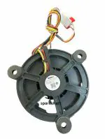 SPARESADDA Fan Motor DC 12 V Compatiable for Haier Double Door Refrigerator 4 Wire, 3 Legs, Black Colour.