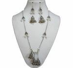 JAYA VISION ENTERPRISES Metal Chain with Jhumka Fancy Necklace-tg31