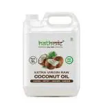 Hathmic Raw Extra Virgin Cold Pressed Coconut Oil, 5L