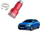 Kozdiko 3.4 Amp Turbo Car Charger with USB Cable for Skoda Slavia