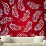 PARDECO WallStencilsFeather peacock Feather Design Wall Paint Design DIY Size 16X24 Inch. Mayur Feather Stencil (Pack of 1, feather)