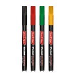 SONI OFFICE MATE Fine Tip Paint Markers Pen (Mix) - Pack of 4