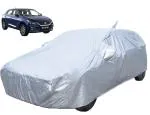 MOCKHE Waterproof Car Cover Compatible with Maruti Baleno with Mirror & Antenna Pocket, Soft Cotton Lining, Waterproof Baleno Car Cover- Metallic Silver