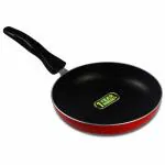 IBELL Red Aluminium 3 Layer Non Stick Fry Pan, Induction Base Bottom - 22 cm