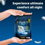 Purly Super Soft Sanitary Pads for Women (XXL), Cottony Soft Top Sheet, Ultra Soft & LeakProof, Toxin Free Napkins, 40 Pads (XXL)
