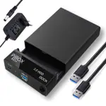Pibox India USB 3.0 External Hard Drive Docking Station for 3.5/2.5 Inch SATA Hard Drives/SSD with 16 TB+, Tool-Free HDD Enclosure with 12V/2A Power Supply UASP Acceleration