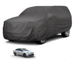 Auto Hub Car Body Cover Compatible with Volkswagen Virtus with Mirror Pockets, Triple Stitched, Water Resistant Car Cover, Grey