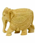 Elephant Carving Work Wooden For Collectible Handicraft Art By BHARATHAAT