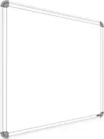 SHELFKING SIZE 2 X 3 feet White Board, One Side White Board Marker and Reverse Side Green Chalk Board Surface Whiteboards, Combo Name 21 Reversible White Boards White, Green board (90 cm x 60 cm)
